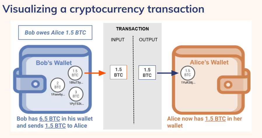Visualizing a Cryptocurrency Transaction